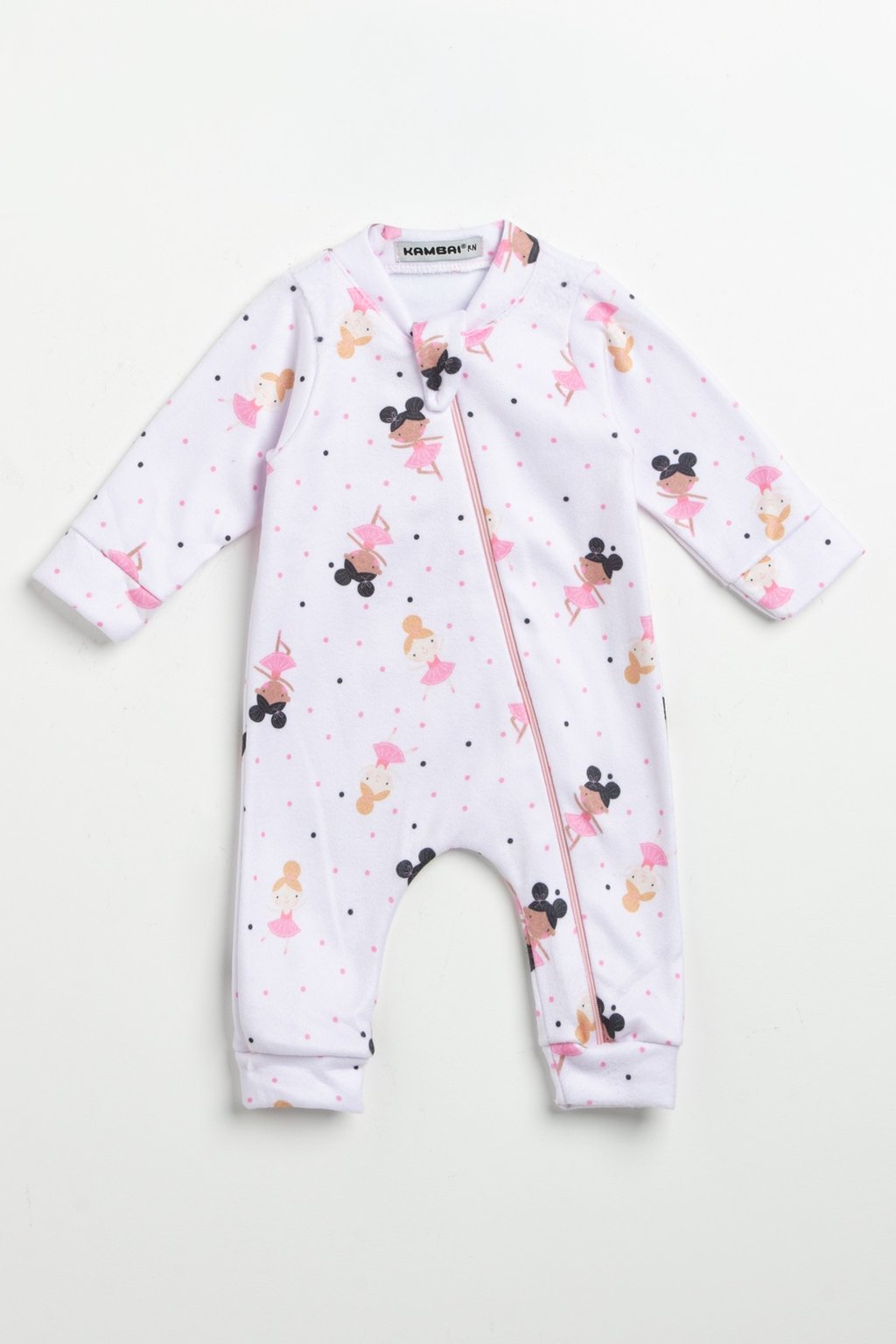 Macacão Bebê Super Soft Longo | Bailarinas