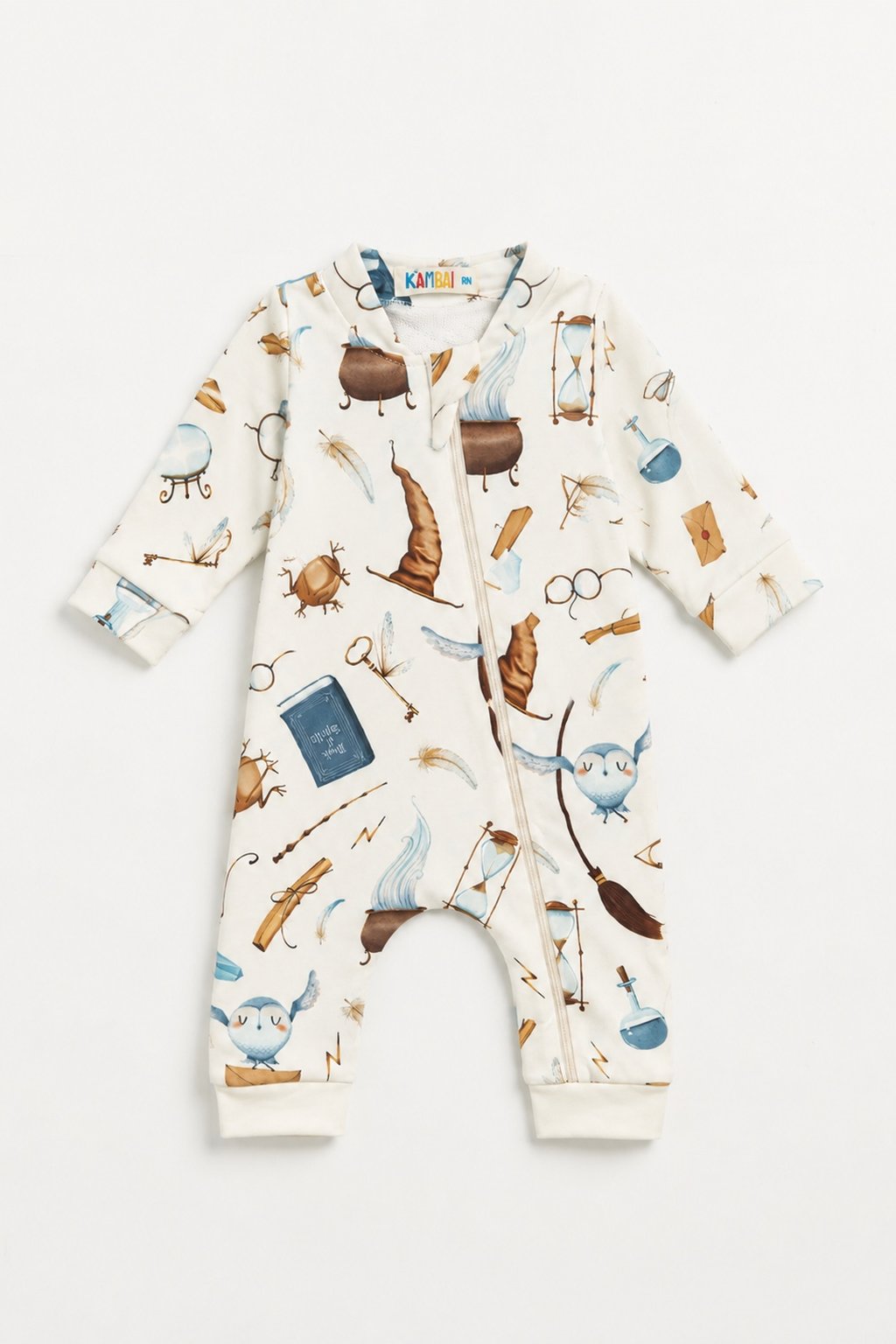 Macacão Bebê Molecotton Mago Potter com ziper