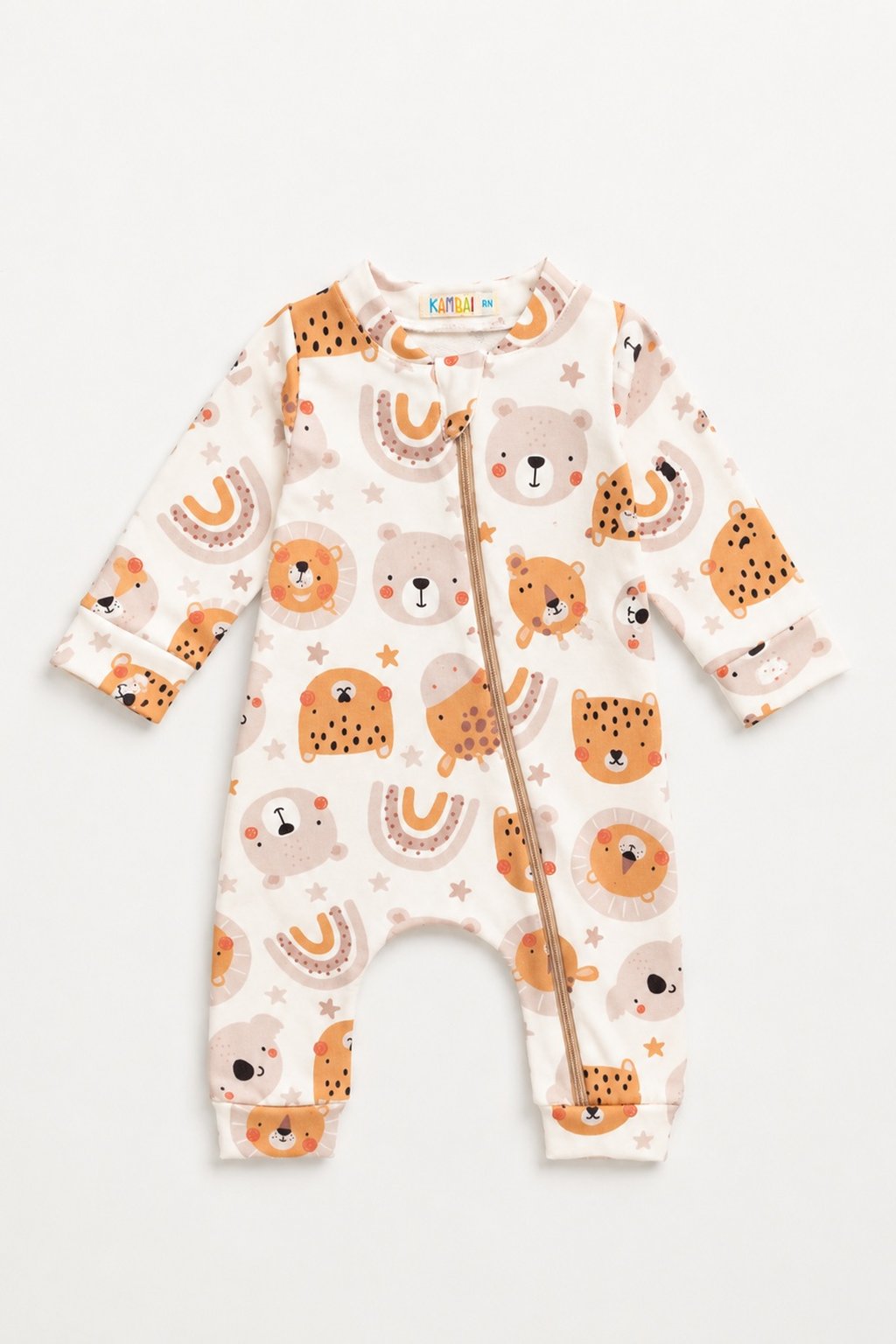 Macacão Bebê Molecotton Urso com Zíper