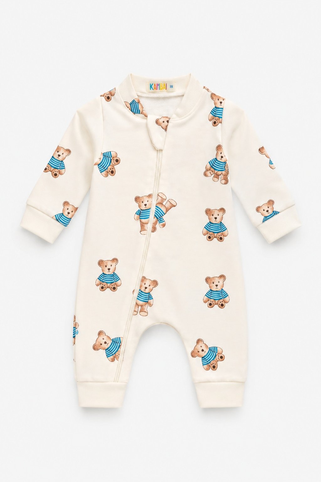 Macacão Bebê Molecotton Ursinho Teddy com Zíper