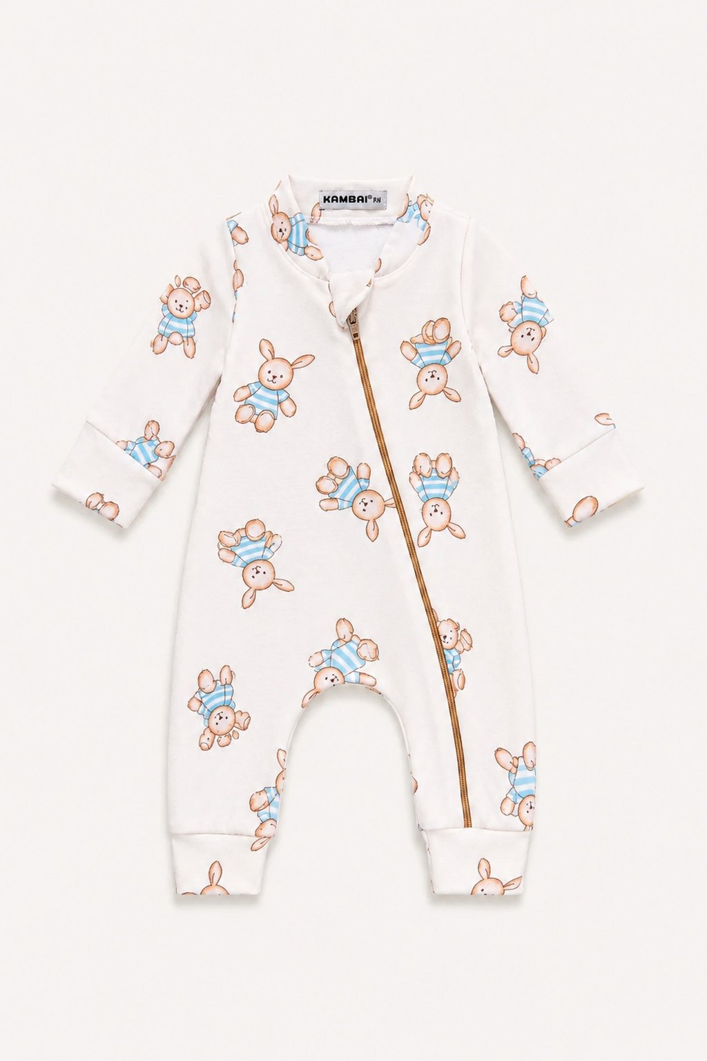 Macacão Bebê Molecotton Coelho Sansão com Zíper
