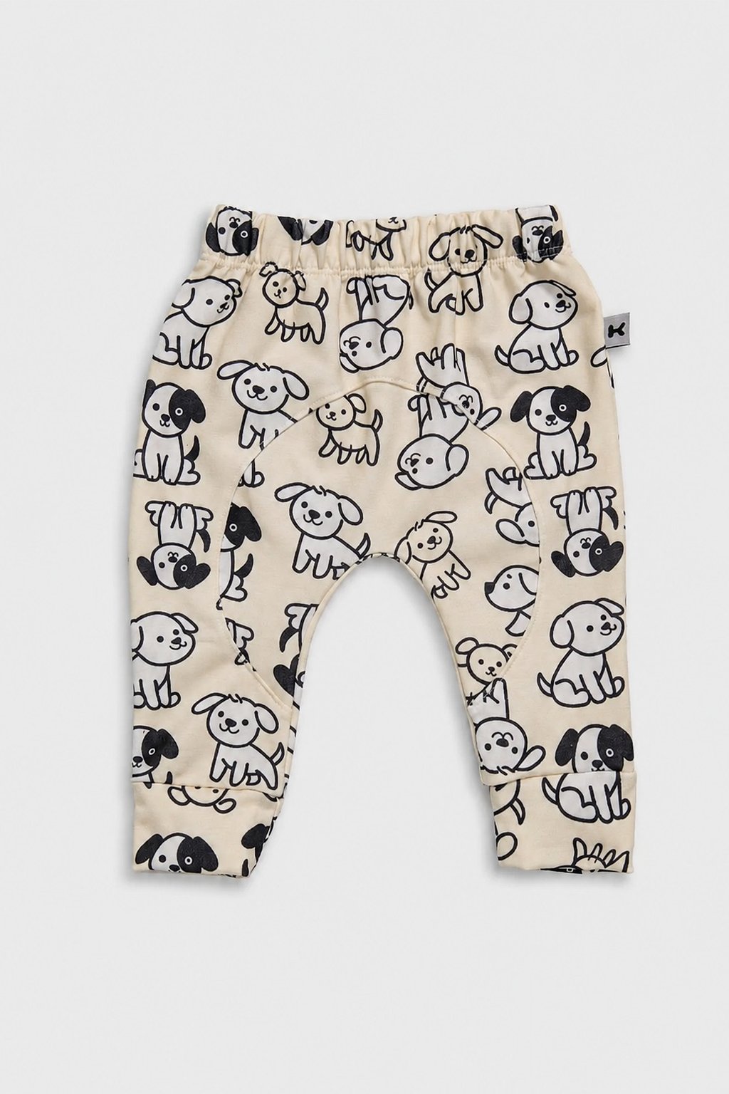 Calça Bebê Unissex Saruel Cachorrinho Off White Confortável 