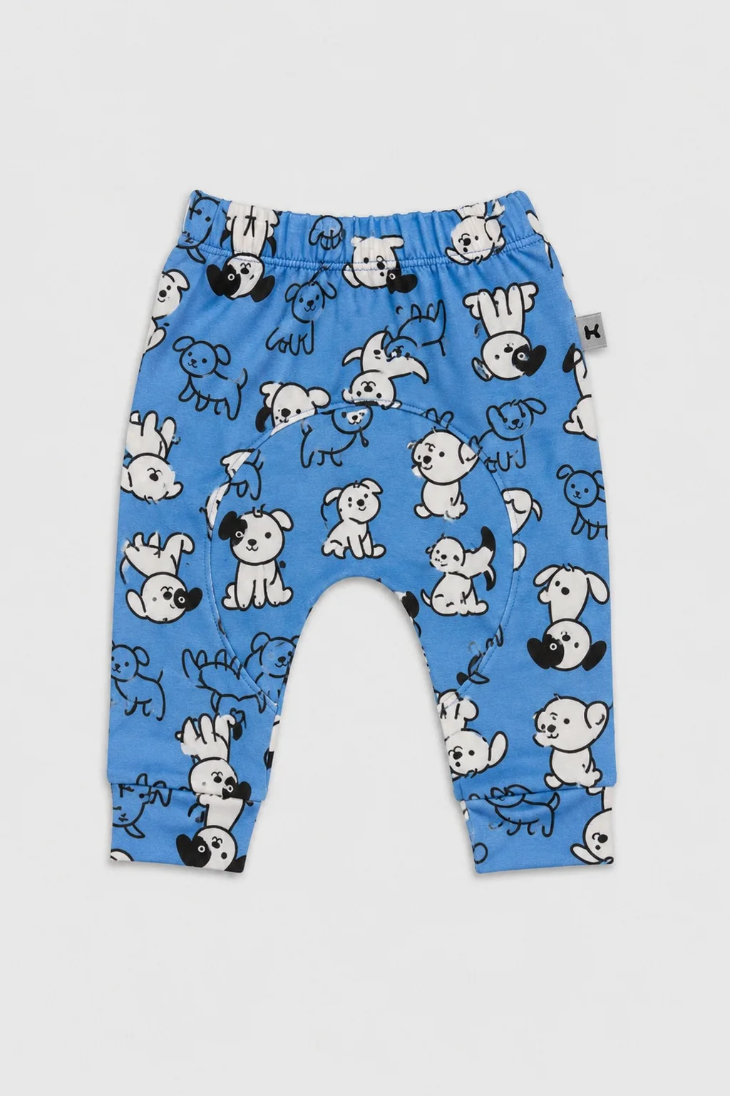 Calça Bebê Unissex Saruel Cachorrinho Azul Confortável 