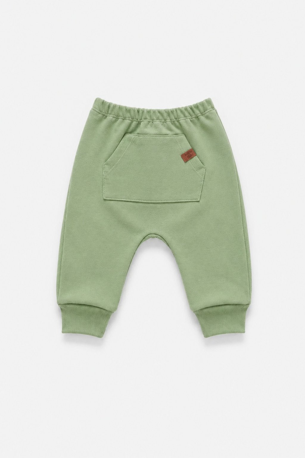 Calça Bebê Minimalista Saruel Moletom Verde