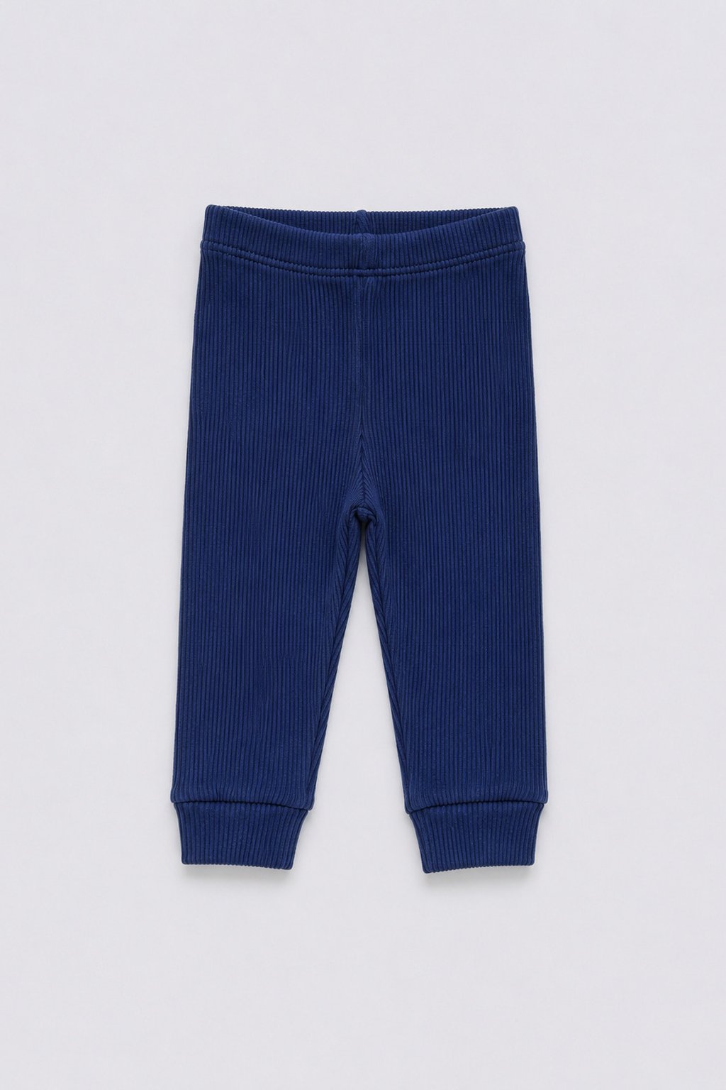 Calça Bebê Canelado Algodão Azul Marinho