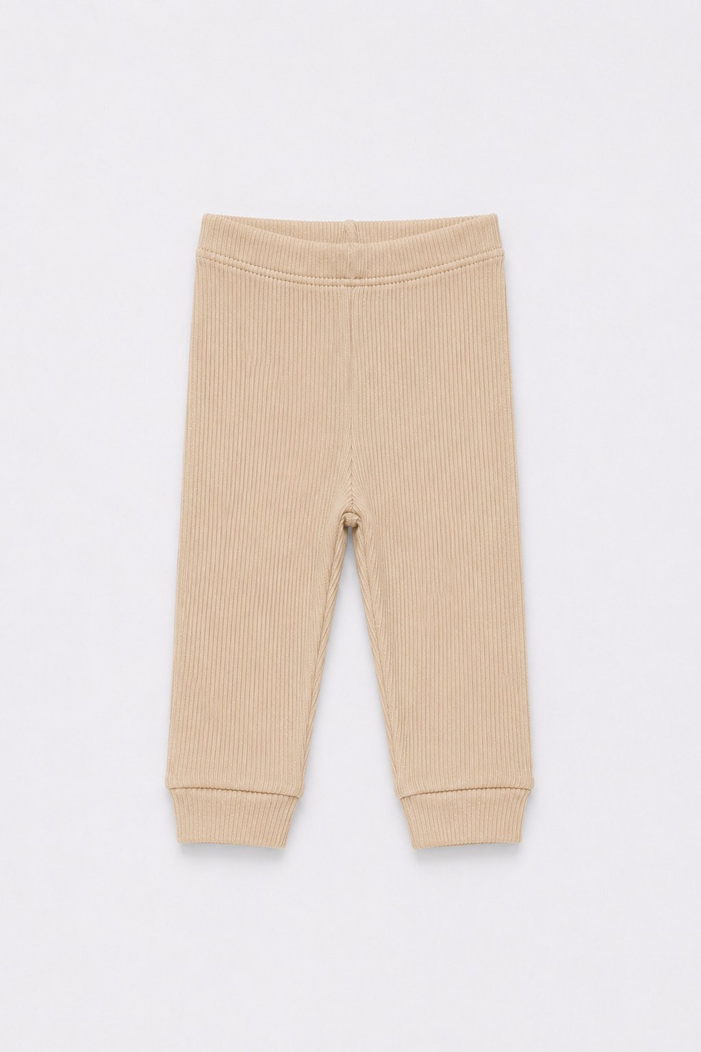 Calça Bebê Canelada Algodão Palha