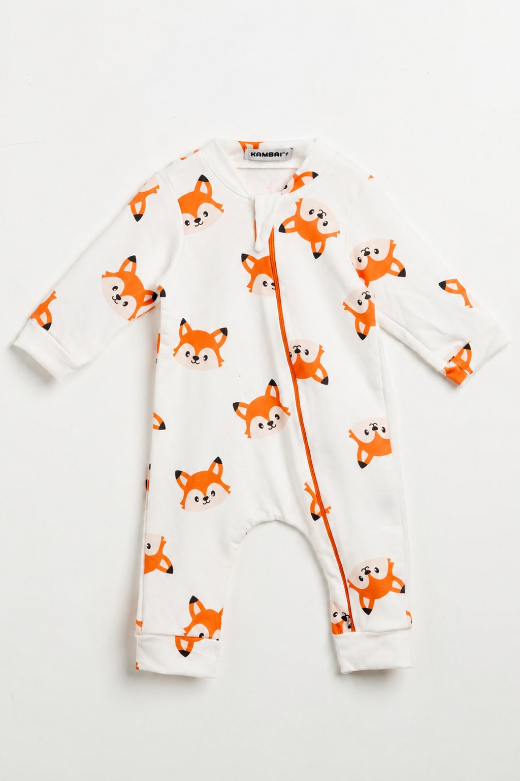 Macacão Bebê Molecotton Raposa com Zíper