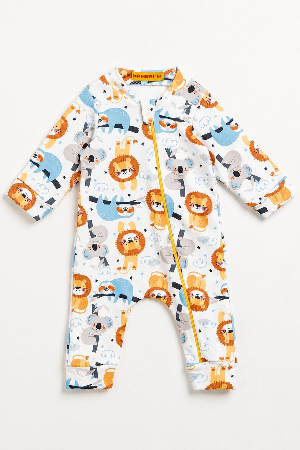 Macacão Bebê Molecotton Leão com Zíper
